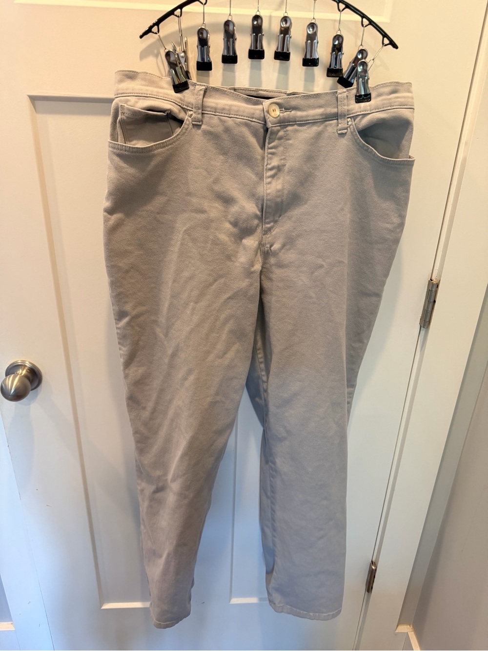 Gloria Vanderbilt Amanda Jeans Size 18 Gray High Rise Stretch Tapered ALTERED